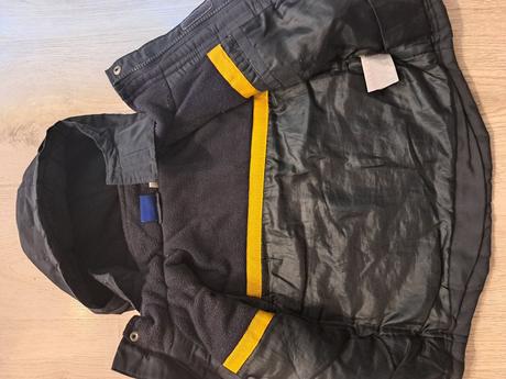 Tmavomodrá vyteplená bunda pre chlapca, lupilu,86