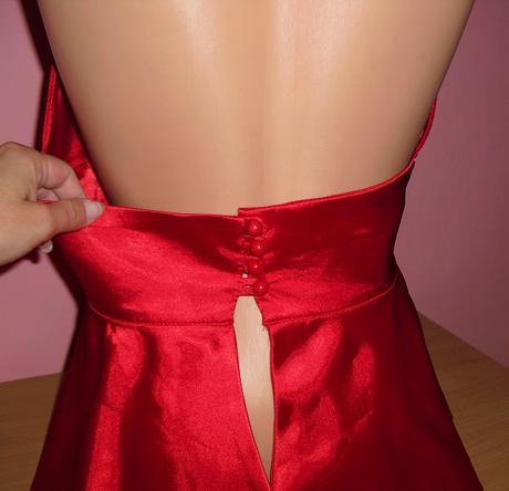 Satenova luxusna kosielka na gombicky, s