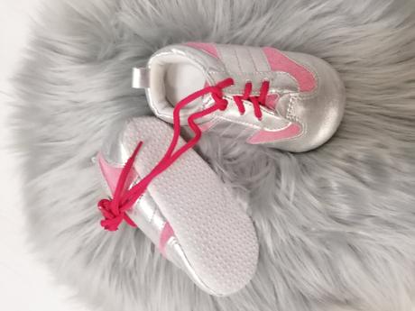 Tenisky capačky striebornom ružové, 18