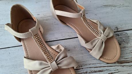 Sandálky - béžové, 36