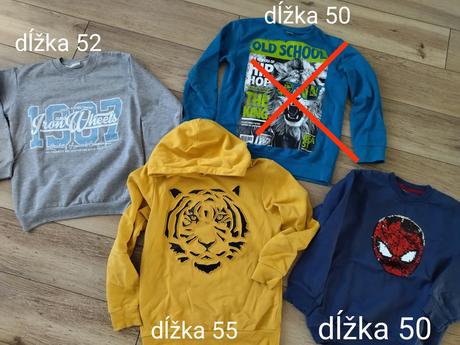 Mikiny 128-134, 122–134