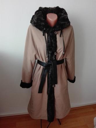 Obojstranny luxusný kabát, l