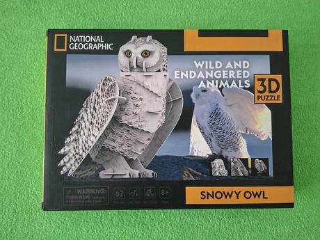 3d puzzle snežná sova, 