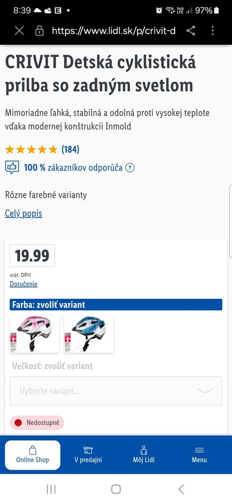 Dievčenská cyklistická prilba, 