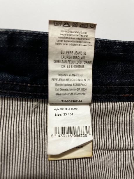 Pánske kvalitné džínsy pepe jeans - veľkosť 33/34, pepe jeans,34