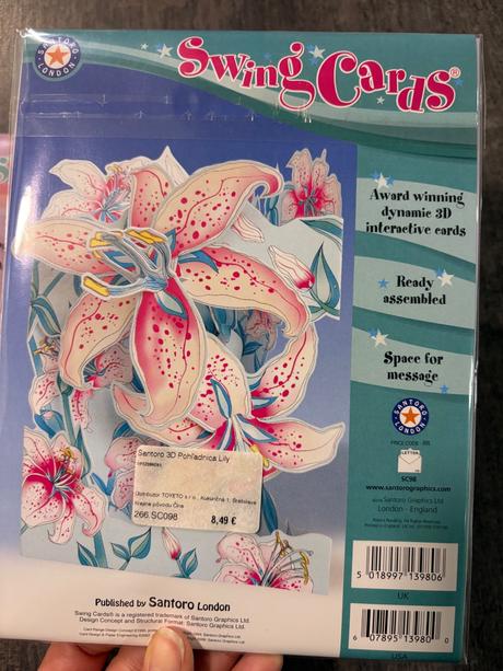 Santoro - 3d interaktívne karty na blahoželanie, 