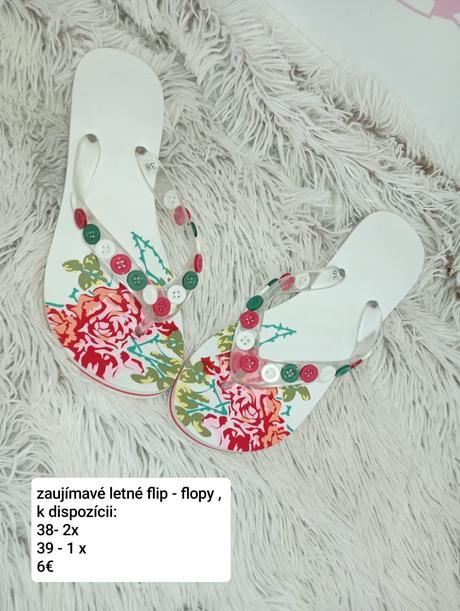 Nové letné zaujímavé šľapky, 38 / 39
