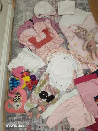 Balíček babygirl s perinkou, 19 kusov, 50–62