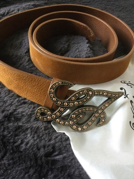 Liu jo hnedy kožený opasok 95 cm, liu jo