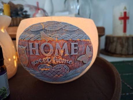 Aromalampa dedina, domčekovo -  difuzer - svietnik, 