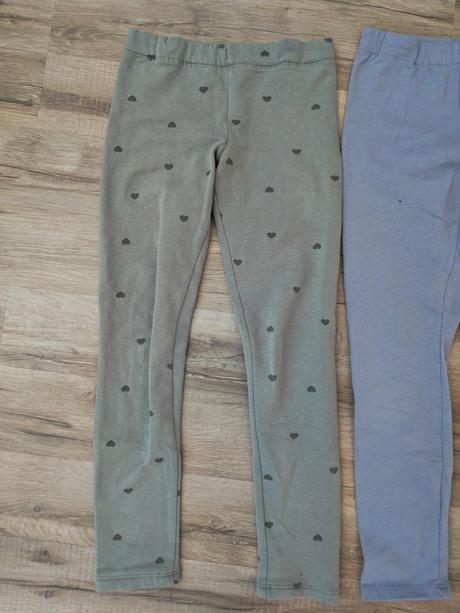 Dievčenské legíny - zateplené, h&m,128
