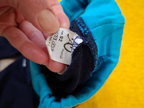 Tmavomodré tepláky/nohavice, 92