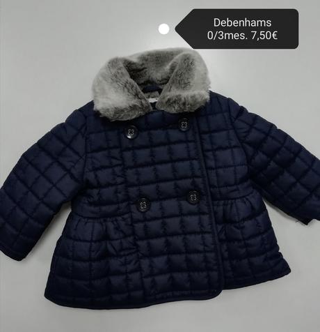 Modrá prechodná bunda kabátik s kožušinkou, debenhams,62