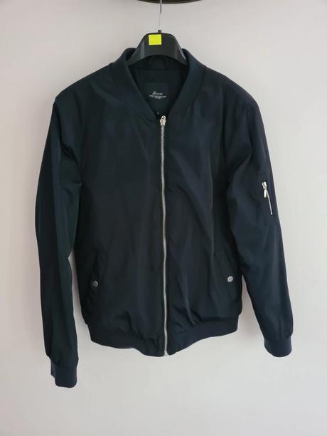 Modrá prechodná bomber bunda house, house,s