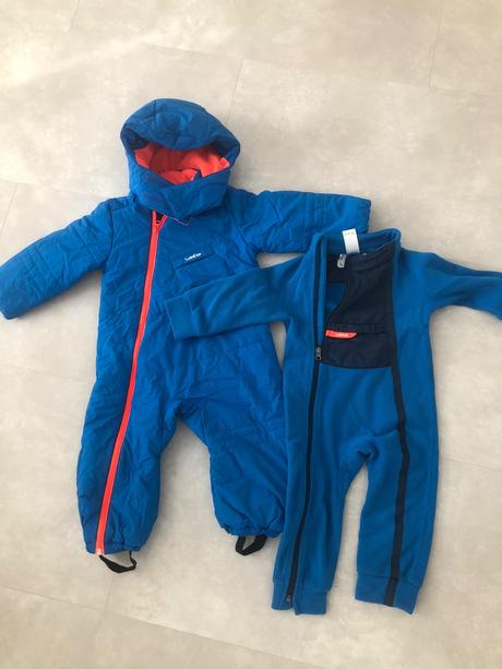 Fleecový overal, decathlon,86