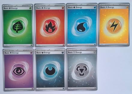 Pokémon karty "energy" (6),