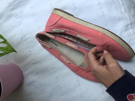 Oranžové mokasíny/ lososové espadrilky, graceland,40