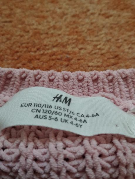 Dievčenský sveter, h&m,110