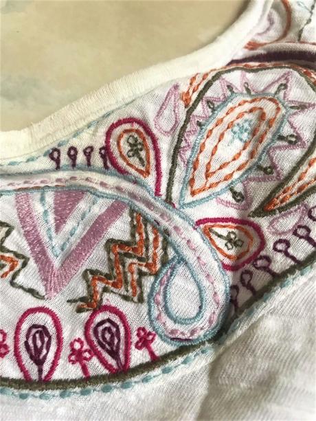 Voľné zvonové tielko vintage, next,40