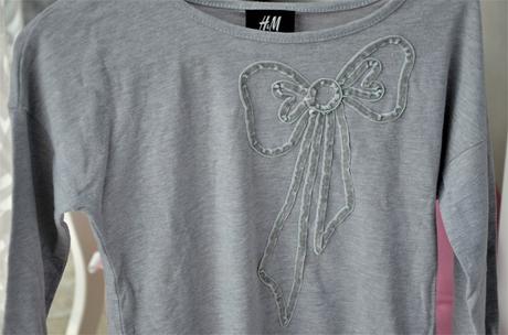 Tričko s mašlou hm-122/128, h&m,122