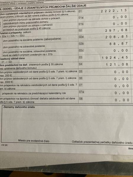 Budem mať daňový preplatok alebo nedoplatok?