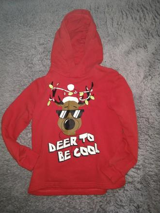 Vianočná mikina 134/140, h&m,134