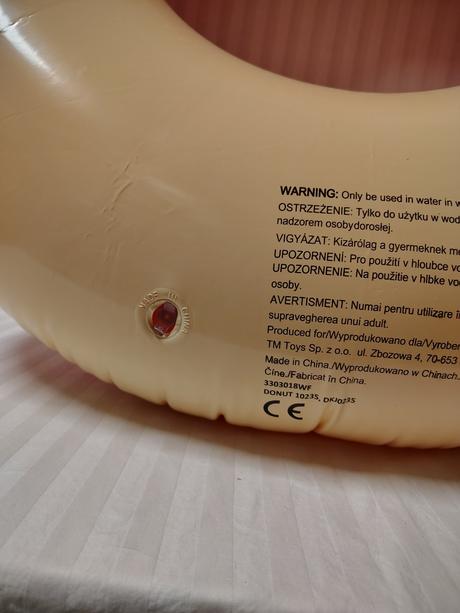 Veľké nafukovacie koleso vody donut tm toys 103 cm, 