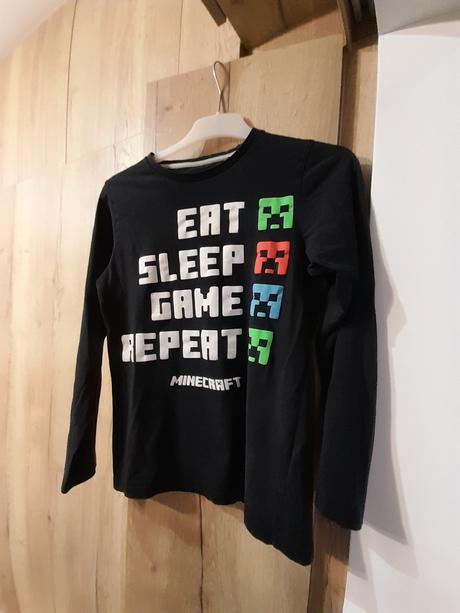 Pyžamový top vrch 146/152 minecraft, 146