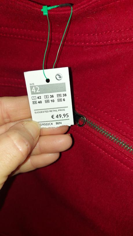 Hrubsia sukna benetton nova, benetton,38