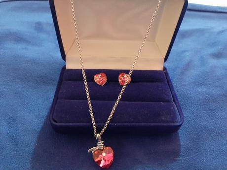 Set-náušnice+retiazka s príveskom austrian crystal, 