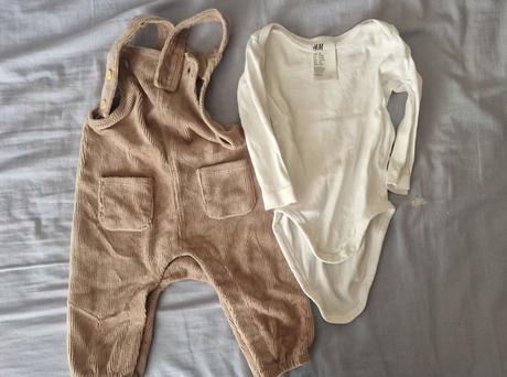 Komplet nohavice a body 62, 68