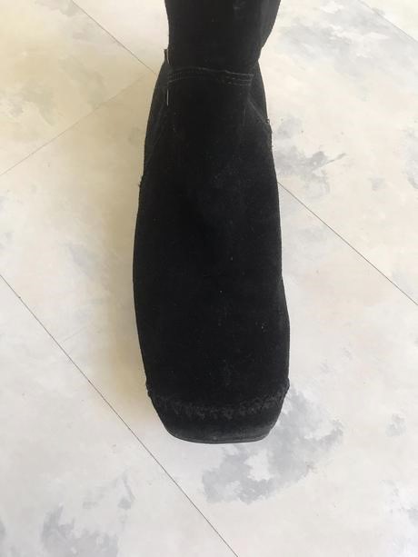 Semišové kožené čižmy 39/40, 40