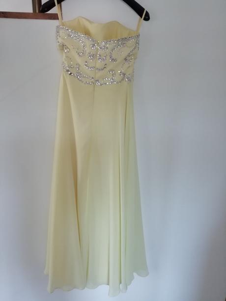Spoločenské šaty - žlté, xs