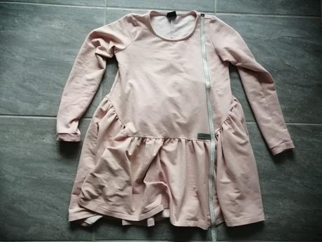 Ružové šaty befirst z mikina úpletu vs, s