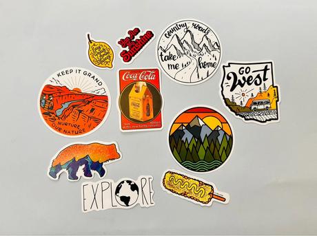 Vinyové nálepky skladom 10ks, 