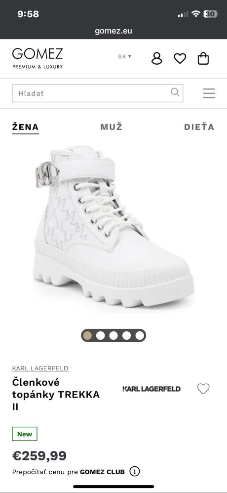 Členkove cizmy, karl lagerfeld,37