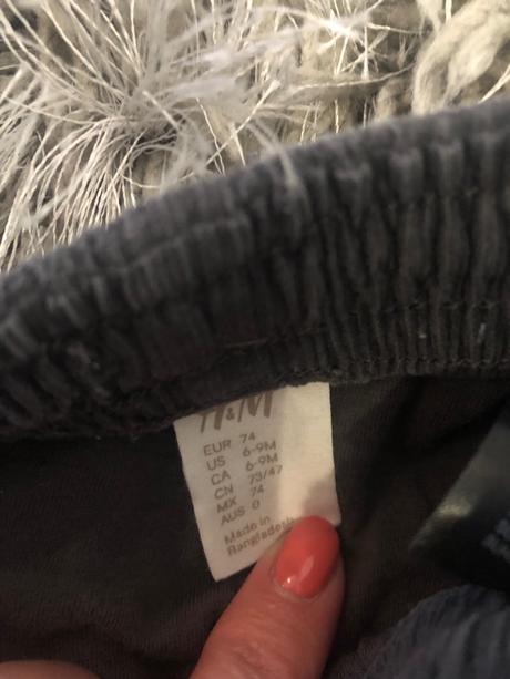 Predám mencestrove nohavice, h&m,74