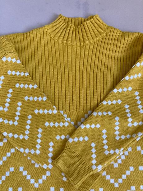 Horčicovy sveter/pulover, s