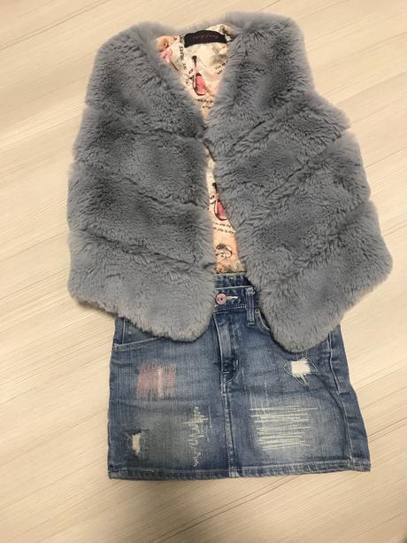 Riflova suknicka, h&m,128