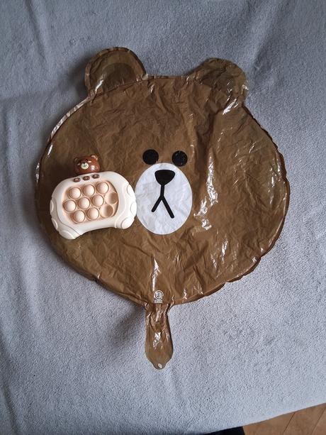 Hračka hudobná macko medveď balón, 