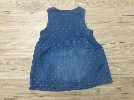 Rifľové šaty, h&m,80