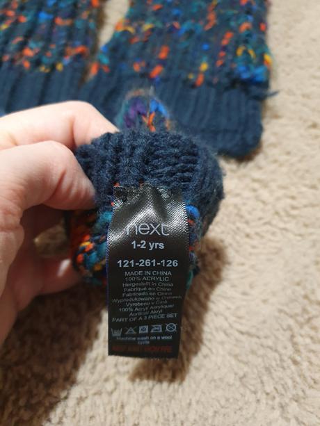 Šál + rukavice, next,86