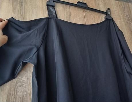 Čierna spoločenská flitrová tunika, xxxl