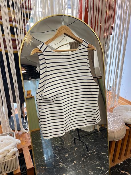 Elastické prúžkované tielko pre moletky mng, xxxl