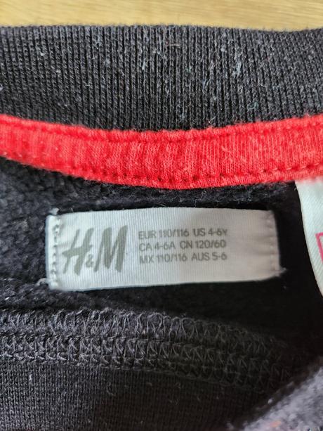 Mikina spiderman h&m 110/116, h&m,110