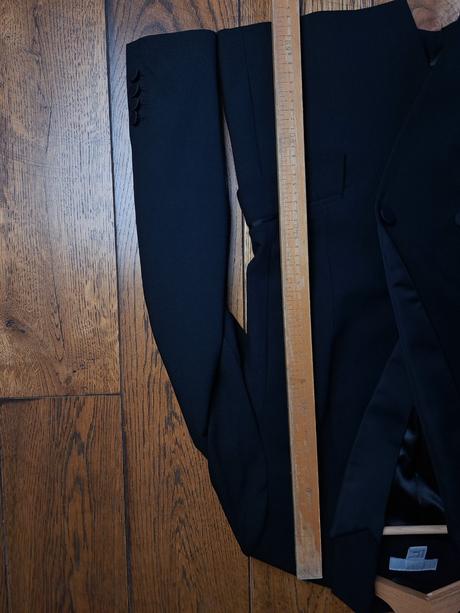 Čierne smokingové sako, h&m,38