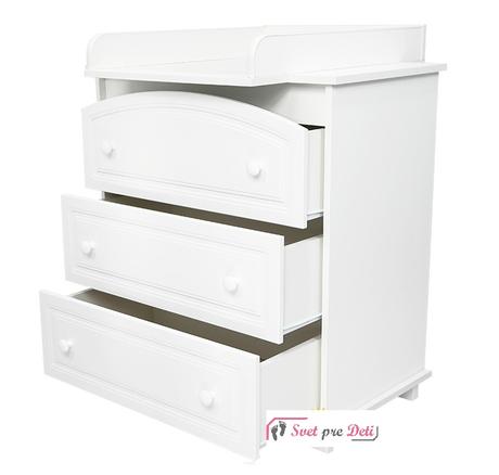 Komoda s prebaľovacím pultom, megan,