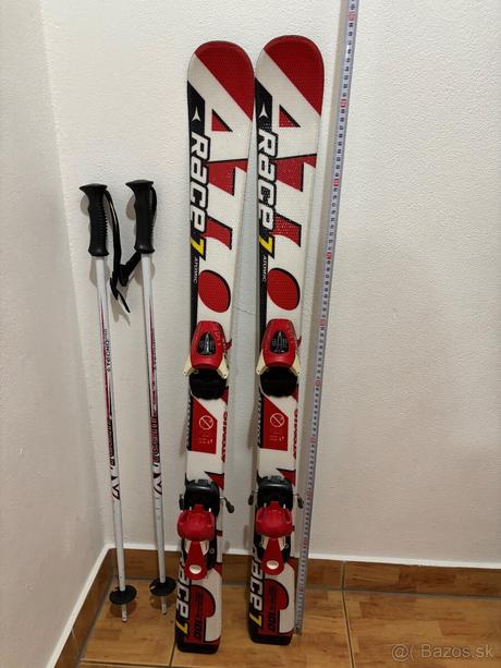 Lyže, lyžiarky, paličky, 90-99 cm