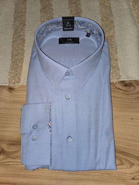 Košeľa pánska xl- modrá, c&a,xl