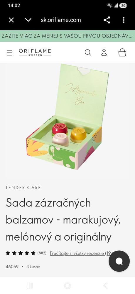 Sada hojivých zázrakov oriflame,